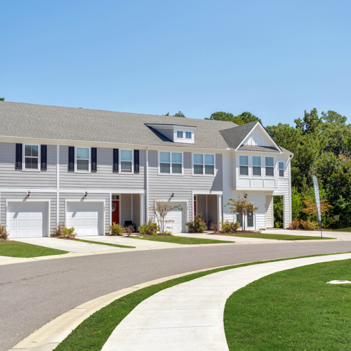Row of townhomes at HARMON Foxbank